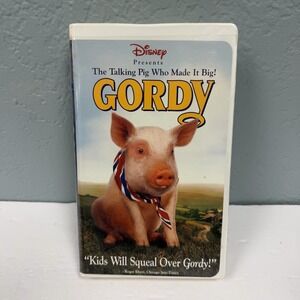 Walt Disney Gordy (1995) VHS Sticker Sealed, Vintage Clamshell Case